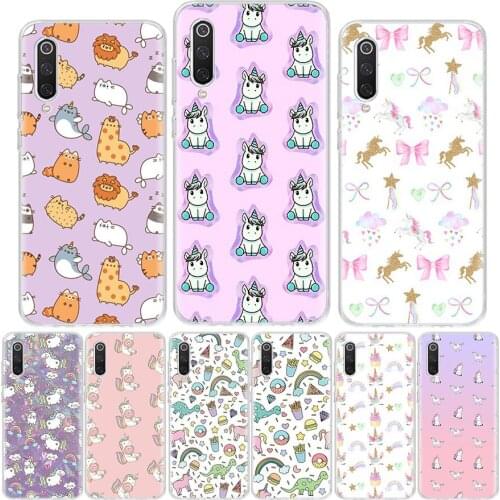 Cute unicorn dinosaur rainbow Phone Case For Xiaomi Redmi Note 10 9 9S 8 8T 7 6 5 9C 9A 8A 7A 6A 5A Pro S2 K20 K30 Coque