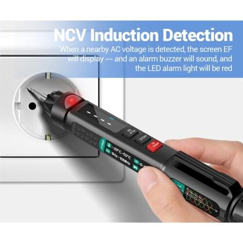 A3008 Digital Multimeter Pen Type Intelligent 6000 Counts Professional LCD Digital Voltage Resistance Diode Handheld Tester Tool