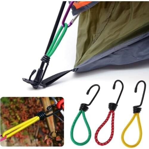 Elastic Rope Buckle Tent Hook Cord Fastener Fixing Band Outdoor Camping Supplies