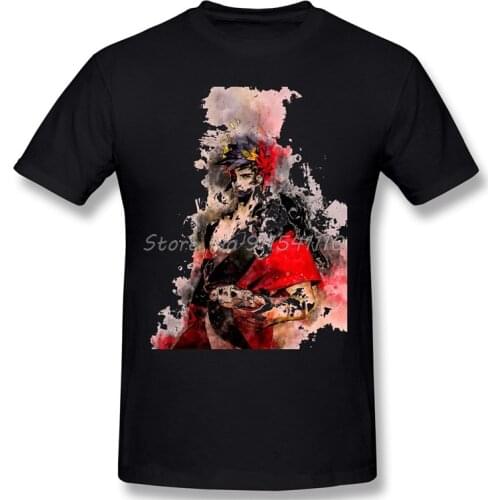 Men Clothing Hades Roguelike Action Role-playing Game Comfort T-Shirt Zagreus Game Watercolor Fashion Short Sleeve