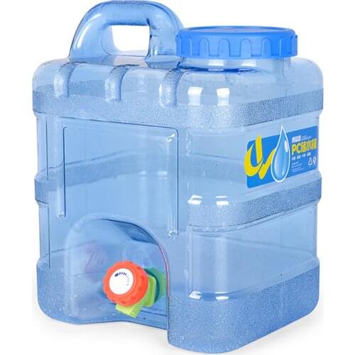 5/10L Food Grade Car Water Container With Faucet Outdoor Hiking Picnic Camping Water Tank Water Barrel Water Storage Bucket