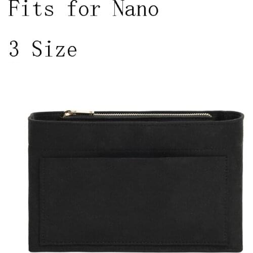 Korea Material Insert Bag Organizer for Nano Makeup Handbag Organizer Travel Inner Purse Portable Cosmetic Inside Bags