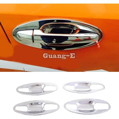 Hot For Subaru XV 2012 2013 2014 2015 car styling cover protection detector trims ABS chrome External door Bowl lamp frame 8pcs