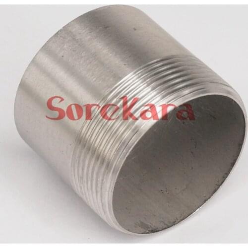 LOT2 2" BSP male Thread Length 50mm 304 Stainless Steel Pipe Fitting Weld Nipple Coupling Connector BSP