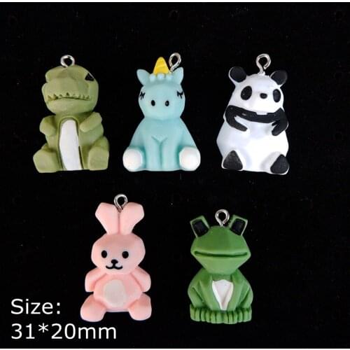 Cartoon Charms Pendants Resin Flat back Cabochon for DIY bracelets necklace earring key chain Jewelry Making