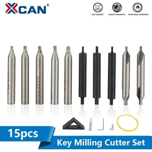 XCAN Key Milling Cutter Set 15pcs Key Machine Cutter Key Guide Pin For Copy Keys Duplicate Machine Part Locksmiths Tool Key Cutt