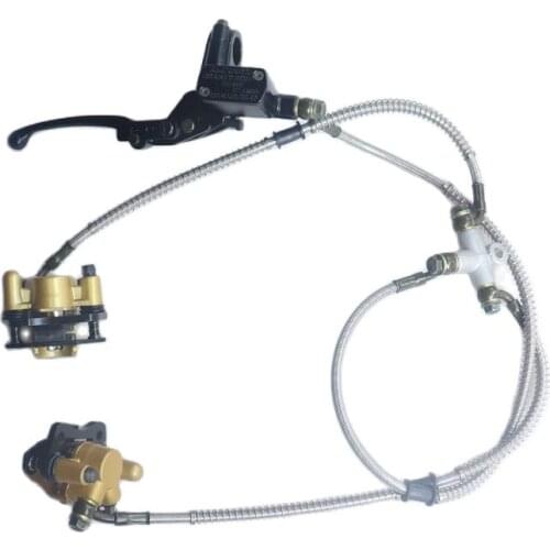 Front Disc Brake Master Cylinder Hydrualic Caliper Assembly for Chinese 50cc 70cc 90cc 110cc 125cc ATV Quad
