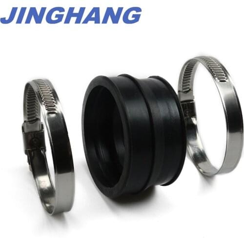 RUBBER CARBURETOR BOOT FLANGE w/CLAMPS Fits CAN-AM BOMBARDIER DS 650 2000-2007