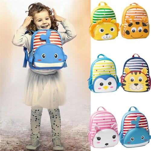 PUDCOCO Cute Kids Toddler Kids Boy Girl 3D Cartoon Backpack Kindergarten School Bag Rucksack Preschool Small Shoulder Bags