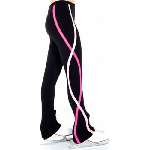 Figure Skating Ice Skating pants Girls Sports Warm fleece Adult Child Skate Training leggings Women Skiing skating Trousers