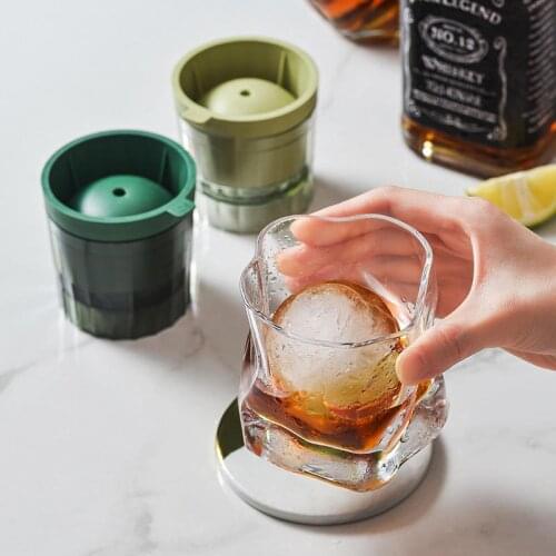 Silicone Whiskey Ice Ball Mold Maker Spherical Frozen Ice Cube Hockey Puck Mold