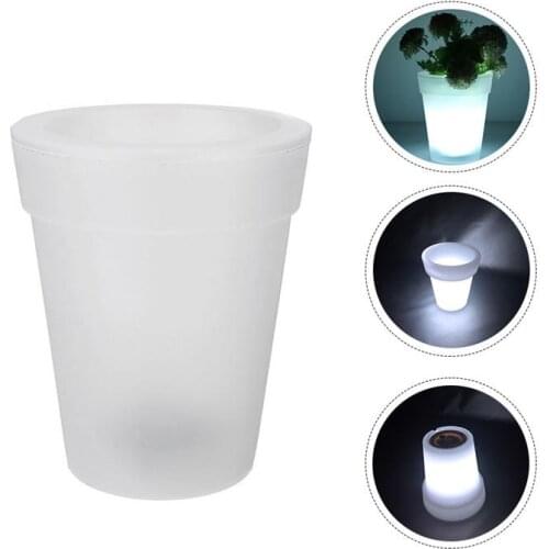 Solar Powered Flowerpot Light Creative Outdoor Flowerpot LED Vase Light Solar Waterproof Home Luminous Flowerpot