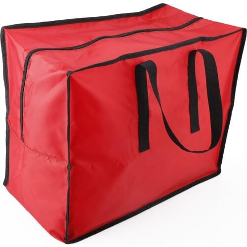 Sundries Bag Storage Pouch Christmas Tree Storage Bag Container Box Artificial Durable Nylon Easy To Carry Red Storage Bags