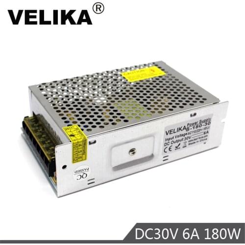 180W 30V 6A Single Output Switching power supply Driver Transformers 110V 220V AC to DC30V For Stepper Motor 3D Print Repeater
