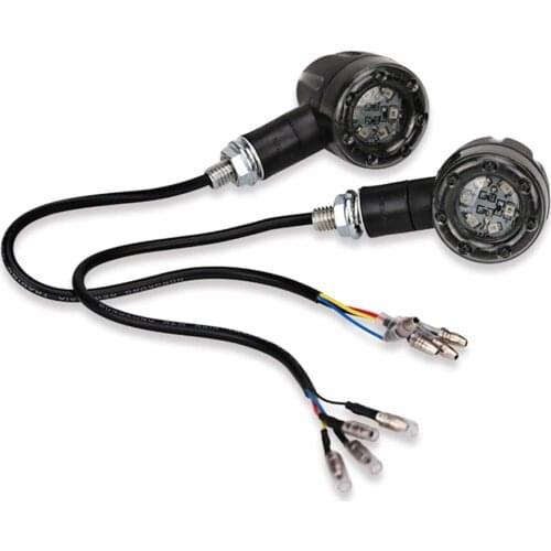 2pcs Universal Motorcycle Turn Signal Light 12V 13 LED Super Bright Bulbs Light for Motorbike Off Road Indicator Light