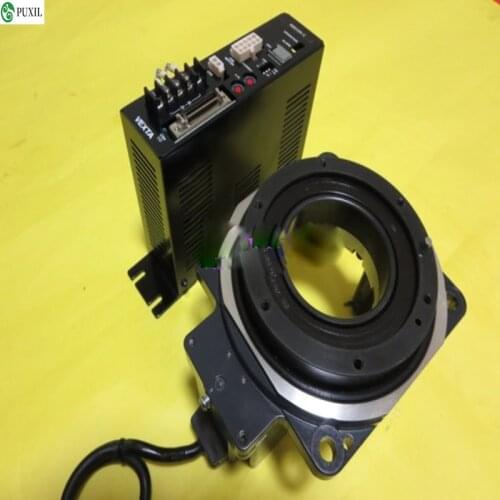 High-precision electric indexing plate 57 stepping electric rotating platform, disk surface 130mm hollow type