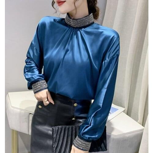 Блузки с воротником стойка Xinliangyi China At AliExpress