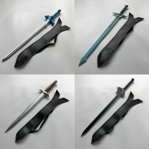 1: 1 80cm Sword Art Online Orcrist Sword Weapon Kirigaya Kazuto Elucidator / Dark Repulsor Cosplay Sword PU foam +PU scabbard