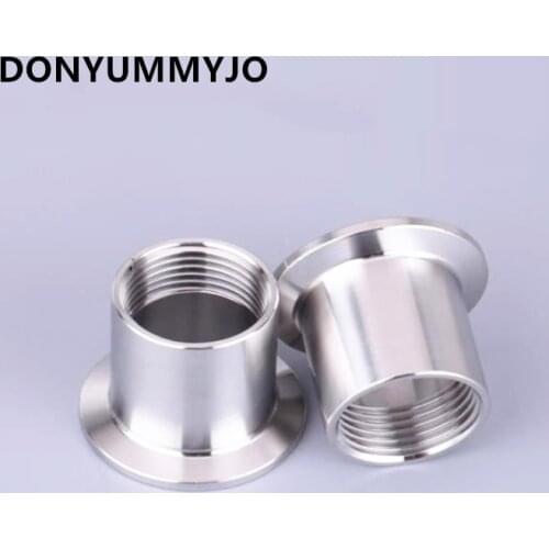 1pc 1' Sanitary Female Threaded Ferrule Pipe Fitting Tri Clamp Type Stainless Steel SS304 DN25