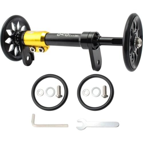 1pc Bicycle Easy Wheel Bracket Set Folding Bike Extension Bar Block Telescopic Rod Easy Wheel Ultralight Extension Top Sale