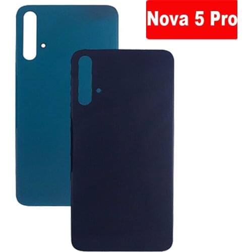100% Original For Huawei Nova 5 Pro Battery Back Rear Cover Door Housing For Huawei Nova5 Pro Repair Parts Nova5Pro Replacement