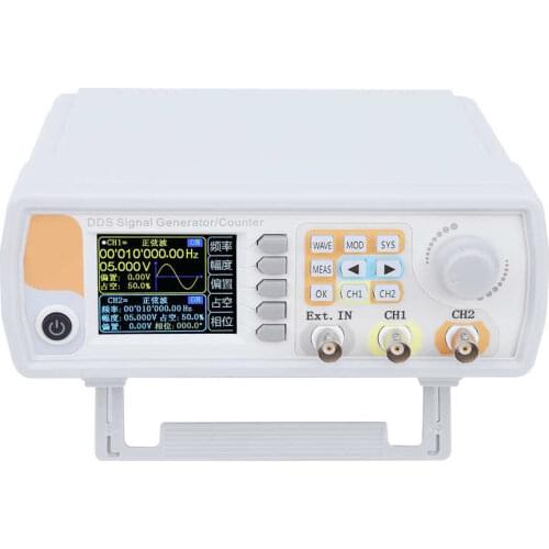 15MHz Dual Channel DDS Signal Generator Arbitrary Waveform Digital Frequency Counter US 100-240V