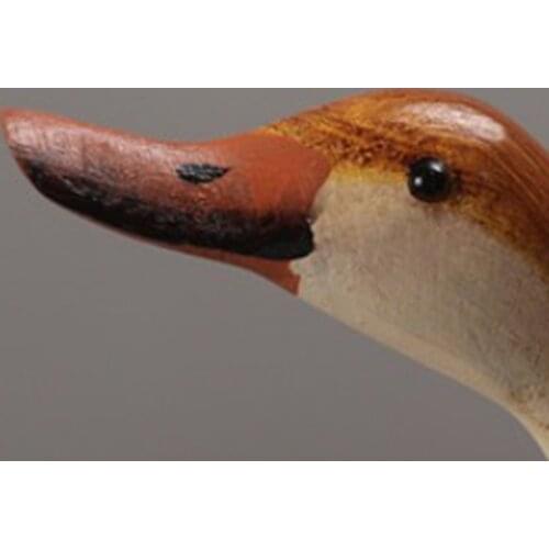 3pcs / set Painted Duck Statues Garden Yard Lawn Decor Hand