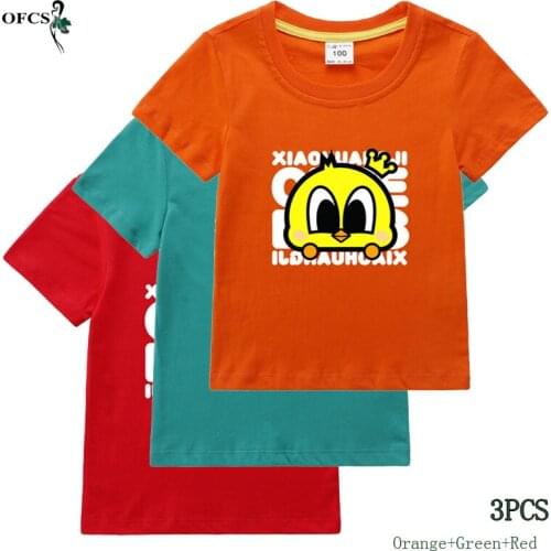 3Pcs/Lot 12 Colors Summer Children T-shirt Boys Girls Cotton Cartoon Fashion Tops Tees Baby Kids Hot Costume Clothes 2-12 Years