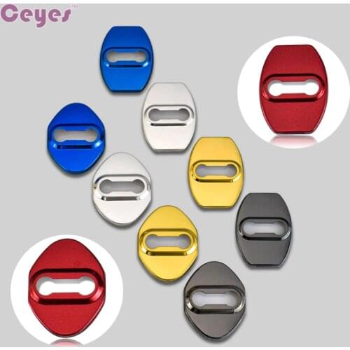 Ceyes Car Styling Car Door Lock Cover Case For Mazda Honda For Toyota Wish CHR Estima Voxy Harrier Vellfire Daihatsu Car-Styling