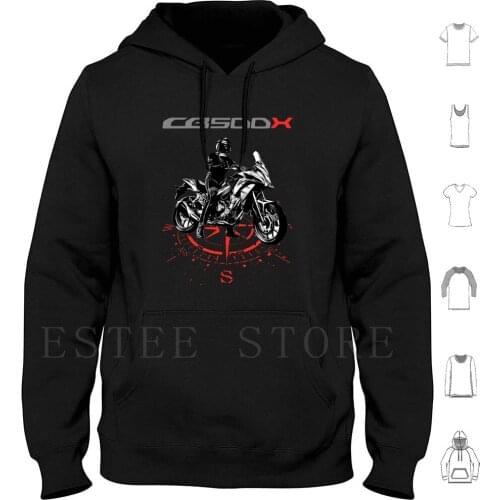 Cb500X Hoodie Long Sleeve Motorcycles Big Trail Moto Motorbike Adventure Bikers Motoarte Motorsport Tie Dye 2020 Motoart Rr