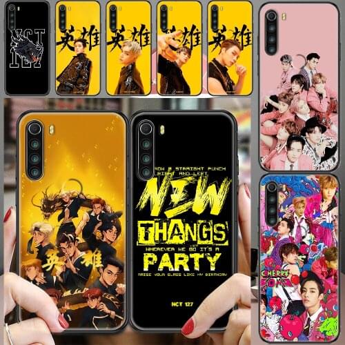 Nct127 NCT 127 Neo Zone Phone case For Xiaomi Redmi Note 7 7A 8 8T 9 9A 9S K30 Pro Ultra black tpu hoesjes luxury back soft