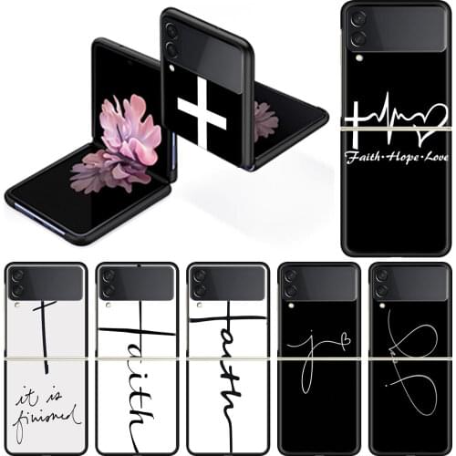 Faith Christian Jesus Case for Samsung Galaxy Z Flip3 Back Cover For Galaxy Z Flip 3 5G 6.7" Smartphone Shell Coque Housing