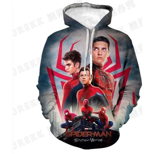 Spider-Man 3D Print Men Women Children Pullover Spiderman Hoodies Fashion Long Sleeve Boy Girl Kids Sweatshirts Cool Coat