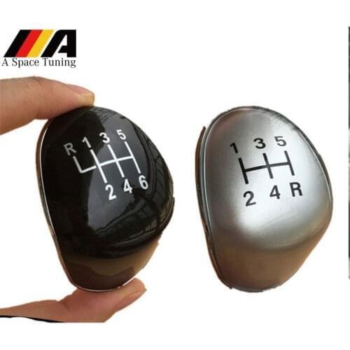 Black Silver Gear Shift Knob Cap Cover Badge Emblem Replacement For Ford Focus MK2 MK3 Fiesta MK7 Transit Kuga C-max FL S-max
