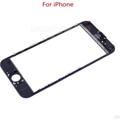 For IPhone 6S Plus 7 8 4.7'' 5.5 inch XR Touch Panel Front Outer Screen Glass Lens With Frame