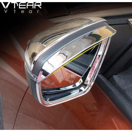 For Peugeot 3008 5008 ABS Chrome Rearview Mirror Rain Eyebrow Sunny Visor CoverTrim Auto Products Refit Accessories 2021-2018