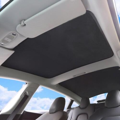 For Tesla Model 3 2017 2018 2019 2020 Car Sunroof Sunshade Cover Sunshied UV Protection Gauze Mesh Skylight Shade Cover