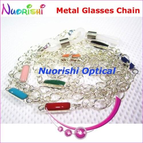 6pcs Beautiful Metal Sunglasses Eyewear Glasses Spectacle Sungass Eyeglasses Cord Chain Strap Lanyard free shipping L531