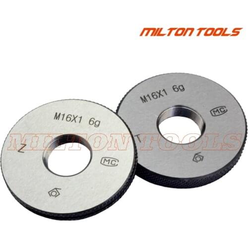 M14*2.0*1.5*1.25*1.0*0.75*0.5 6G-6H thread ring gage thread ring gauge RING GO-NOGO GAUGE 6g measure gauge 2pcs/set