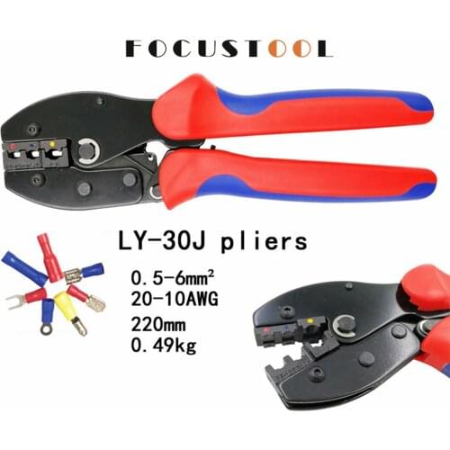 Proster Solar Crimpzange MC4 PV Crimper 26-10 AWG Ratchet connection for 2.5-6mm2 MC4 Solar connector Solar panel PV cable