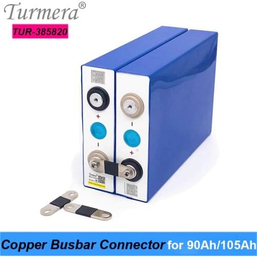 Turmera Copper BusBars Connector for 3.2V Lifepo4 Battery 90Ah 105Ah Assemble for 36V E-Bike and Uninterrupted Power Supply 12V