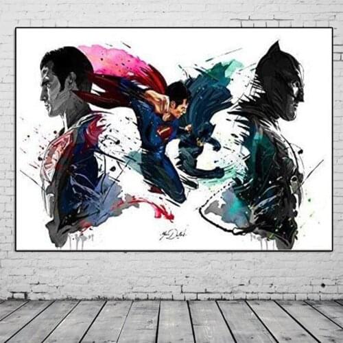 Avengers Superhero Canvas Figure Painting Marvel Superhero Poster and Printmaking Wall Art Print Canvas Home Decoration Boy Gift