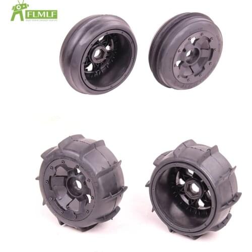 Sand Paddles Desert Front Rear Wheels Tires Assembly Set Fit for 1/5 HPI ROFUN BAHA ROVAN KM BAJA 5B SS Rc Car Toys Games Parts