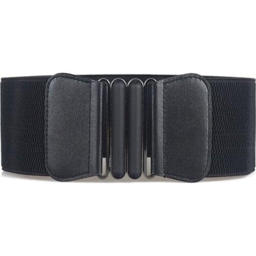 Fashion Brand Waist Belts Women Lady Cummerband Solid Stretch Elastic Wide Belt New Dress Adornment For Women Waistband