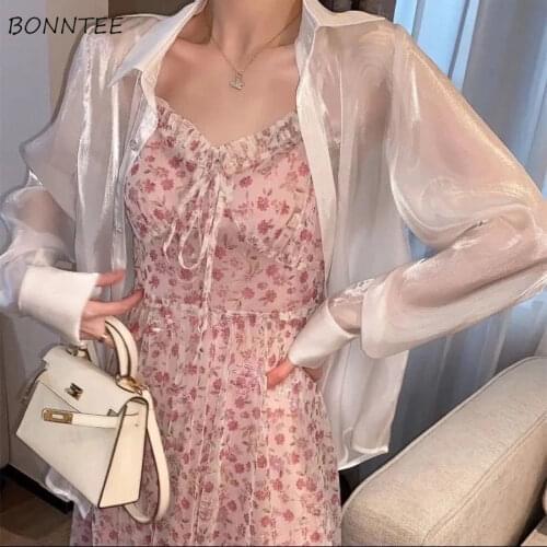 Shirts Women Stylish Harajuju Colorful Chic Summer Basic Sun-proof Soft Ladies Outerwear Popular Korean Female Tops Clothing New