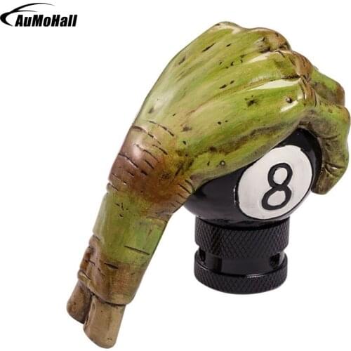Green Ghost Skull Hand 8 Ball Vehicle Gear Knobs Car Speed Manual Gear Shift Knob Shifter Lever JDM Stick
