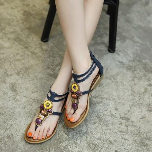 Wedges Shoes For Women Ethnic Style Comfortable Sandals Bohemian Style Outdoor Summer Sandals Female Platform Shoes Fashion