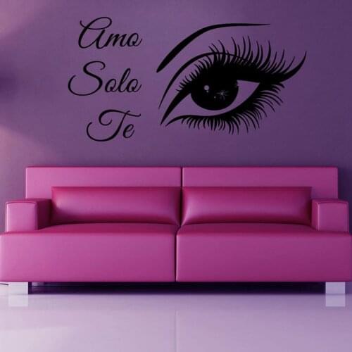 Salon Sticker Woman Barber Hair Beauty Spa Decal Posters Vinyl Wall Art Decals Decor Decoration Mural Salon Sticker