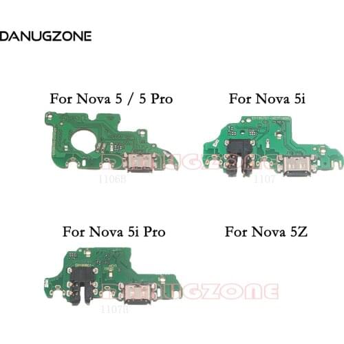 USB Charging Dock Port Socket Jack Plug Connector Charge Board Flex Cable For Huawei Nova 5 5i Pro 5Z 5T