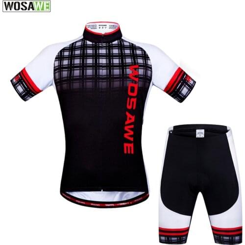 WOSAWE Cycling Suit Jersey Short Cycling Jerseys Kit Maillot Ciclismo Bike Clothes Clothing Sportwear Racing Bike Cycling Cloth